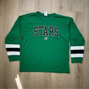 Dallas Stars 3/4 sleeve oversized hockey shirt